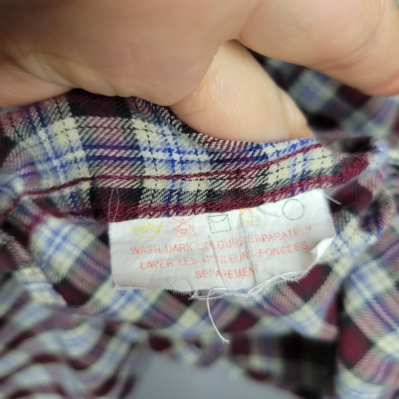 Oscar de la renta mens plaid long sleeve button front shirt - Picture 4 of 9